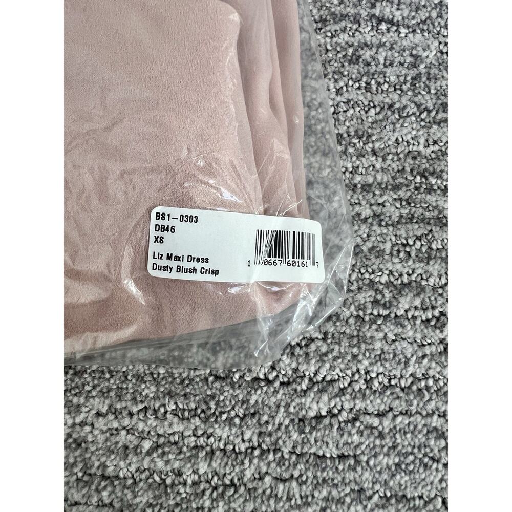Show Me Your Mumu Liz Maxi Bridesmaid Wedding Dress Dusty Blush Crisp NWT$188 XS - Picture 6 of 7